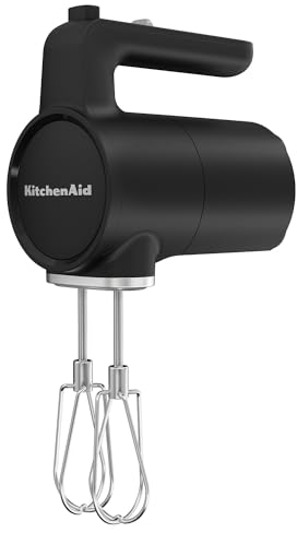 Kitchenaid Batidora de varillas sin cable I Kitchenaid Go I Batidora sin cable con 7 niveles de velocidad I Sin batería I Negro