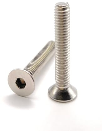 Vis M4x25 mm Tête Fraisée BTR en acier INOX A2 | Ø 4x25 mm - M4 x 25mm | Vis FHC à 6 pans creux (clé allen) ISO 10642 / DIN 7991 | Vis inoxydable A2 (V2A/304) : LOT DE 100 Pcs - Premium Fixation