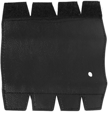 Waldhorn-Handschutz, Rutschfeste Leder-Waldhorn-Griffhülle für Waldhornspieler (BLACK)