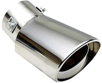 Auspuffblende Auto-Auspuffblende, Rund, Aus Edelstahl, Für Jetta MK5 MK6, Golf 5, 6, 7, GTI, Passat B5, B6, B7 Schalldämpfer(Bend)