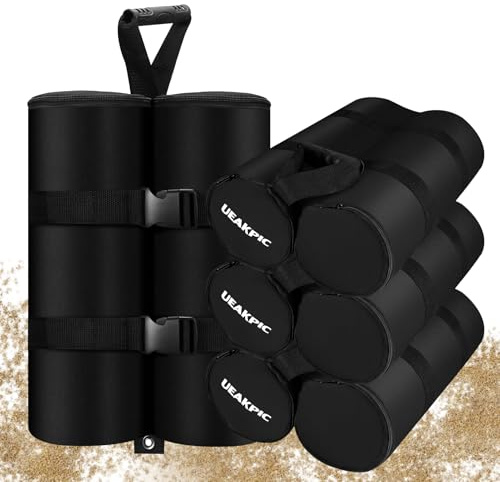 UEAKPIC Gazebo Weights, 240 LBS Gazebo Sand Bags, 4 Pack | Heavy Duty Gazebo Weights, Sandbags for Gazebo Leg Weights, for Outdoor Gazebos Canopies Tents Sun Shelter Patio Umbrellas