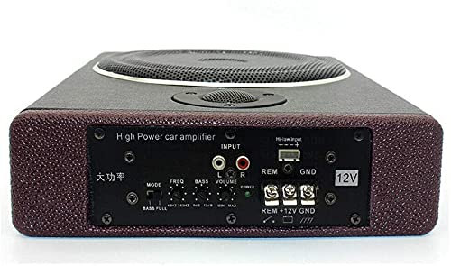 Xilinjyao Auto Subwoofer Underseat Subwoofer impianto stereo auto 600 W di potenza di picco si adatta sotto il seggiolino auto - un dispositivo audio per lunghi viaggi in auto