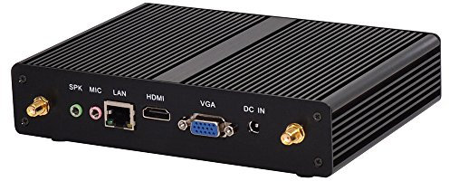 HUNSN Fanless Mini PC, Desktop Computer, HTPC, Kodi Box, Celeron 4205U 5205U, Windows 11 / Linux Ubuntu, BM05, VGA, HDMI, LAN, 4 x USB3.0, 2 x USB2.0, 4G RAM, 128G SSD