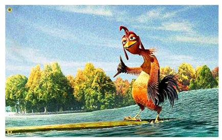 Fenayuu Chicken Joe Flagge | Huhn Flagge | Wand Chicken Joe-Gartenflagge | Doppelseitige Lustige Flaggenbanner, Partyzubehör, Hofschilder Für Den Garten