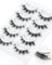 Faux Cils Volume Russe Auto Adhésifs Extension De Cils Pre Glued Eyelashes 5 Pairs Pack Fluffy Lashes Reusable and Soft by Obeyalash (6D35)