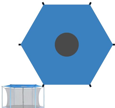 Trampolin Sonnensegel - Regen- und Sonnenschutz für Trampolin | Zubehör für Sonnensegel mit Pfosten, passend für Trampoline mit 1,8 m, 2,4 m, 3,0 m, 3,6 m, 4,2 m, 4 m