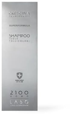 Crescina Superformula Shampoo für Follikuläre Inseln gegen Haarausfall, stärkend für dünner werdendes Haar, 2100, für Herren, 150 ml