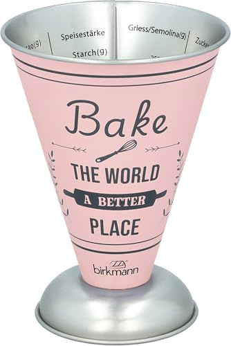 Birkmann, Colour Kitchen, Messbecher, silk rose, Weißblech, Hitzebeständig bis 60 °C, Füllmenge bis etwa 250 ml, 425033