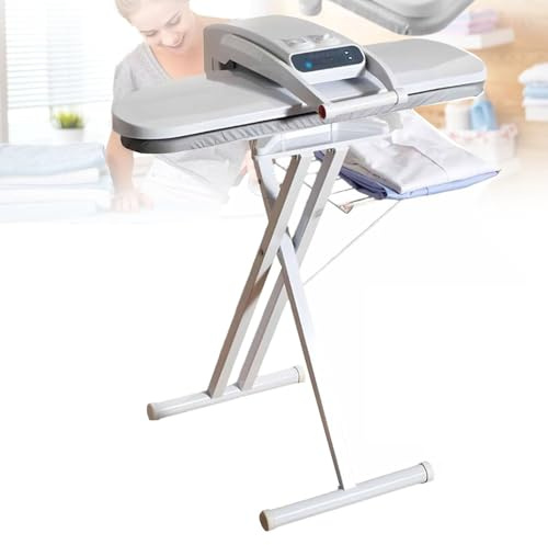 Large Steam Iron Press with Stand, Steam Press 650 * 240/800 * 310mm Area, Different Fabric Temperature Control Table Iron Press for Home Business,80cm