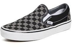 Vans Unisex-Erwachsene Classic Slip-On Low-Top, Schwarz ((Checkerboard) black/pewter), 50 (EU)