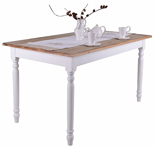Großer Esstisch Vintage Holz Küchentisch Shabby chic Villa Rustica HMA12 Palazzo Exklusiv