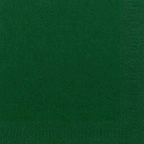 Duni Zelltuch-Servietten jägergrün 33x33cm 3-lagig 1/4-Falz 250 Stück