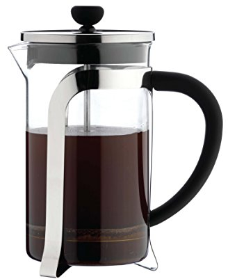 Café Ole KM-03C Café Olé Mode Range Stunning Chrome Finish 3-Cup 350ml Glass Cafetière French Press Espresso Coffee Maker
