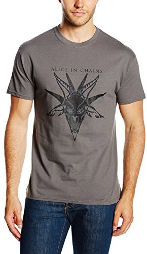 Unknown Men's Skull Charcoal T Shirt, Grey (Charcoal), L UK