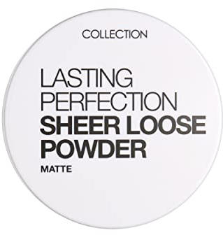 Collection Cosmetics Lasting Perfection Sheer Loose Powder, Lightweight Powder, 10g, Transparent