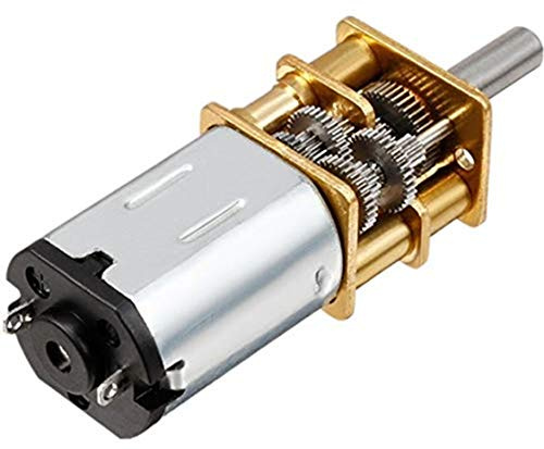 Yosoo Mini DC 6 / 12V Kurzer Welle Drehmoment Getriebemotor 50/200 / 300 RPM mit Metall Getriebe Ersatz N20 für RC-Car, Roboter Modell, DIY Engine Spielzeug (12V 200RPM)