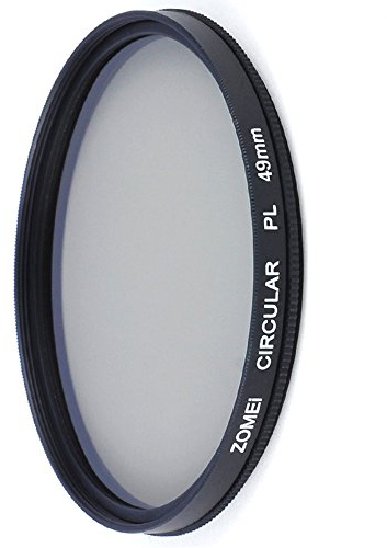 Zomei 49 mm cir-pl Zirkular Polfilter CPL-Filter für Canon Nikon Sony Pentax Fujifilm Olympus DSLR Kamera Objektiv