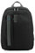 PIQUADRO Pulse Zaino porta PC, Pelle e tessuto, Nero, 14