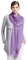 Prettystern Damen XXL Seidenschal Seidentuch einfarbig Seide festlich Abendkleid Stola Sommer Sonnenschutz Sarong Pareo Schultertuch A18 Violett