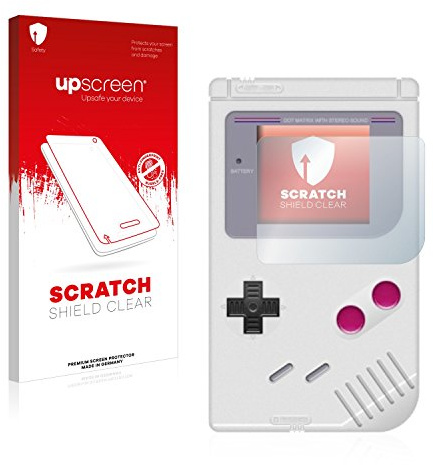 upscreen Schutzfolie für Nintendo Gameboy (1989) – Made in Germany, Kristall-klar, Kratzschutz, Anti-Fingerprint