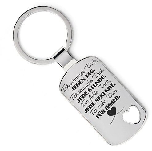 Lieblingsmensch Schlüsselanhänger Modell: Ich liebe Dich für immer - Herz