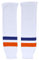 Sherwood Kinder SCHANNER Eishockey Stutzen New York Hockeystutzen, Weiß/Orange/Marine, Bambini
