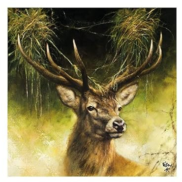Servietten Ambiente Hirsch Kopf