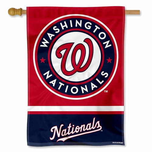 Washington Nationals Double Sided House Flag