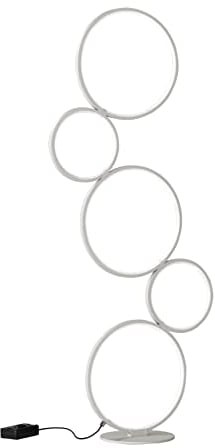 Trio Leuchten LED Stehleuchte Rondo 422610531, Metall weiß matt, inkl. 36 Watt LED, Fuß Dimmer