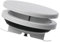 Ø 200mm / 8'' Adjustable Diffuser - Air Supply Valve - Ventilation Ducting Cover - Metal - White