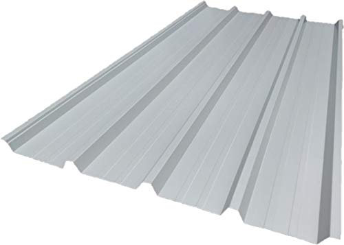 LAMIERA GRECATA PER TETTOIE COLOR BIANCO/GRIGIO CM 200X101 kit 3 PZ