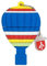 Clé USB 16Go,Flash Drive USB 2.0 Pendrive Mignon Idéal Cadeau pour Enfant Silicone (Montgolfière)