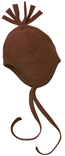 Engel Natur, Fleece Mütze, 100% Wolle (kbT) (86-92, Zimt Melange)