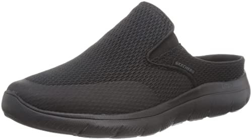 Skechers Homme Summits Vindicator Sneaker, Black Textile/Trim, 40 EU