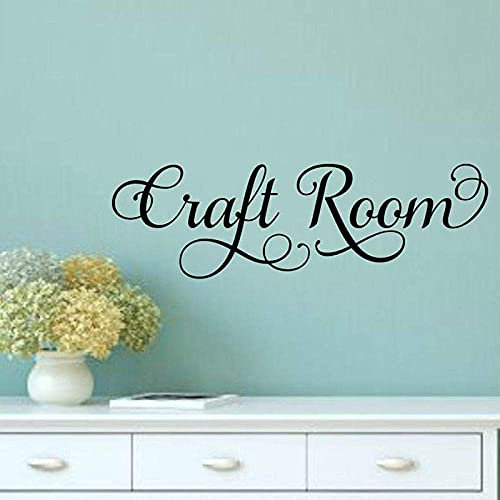 Handwerk Zimmertür Aufkleber Aufkleber Vinyl Handwerk Studio Zeichen Wandtattoo Aufkleber Vinyl Heimtextilien 35X10Cm