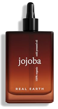 Jojobaöl Bio 100ml – 100% Reines & Kaltgepresstes Gesichtsöl – Für Haut, Haare, Nägel – Feuchtigkeitspflege gegen Akne, Falten & Dehnungsstreifen – Vegan – Real Earth