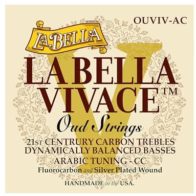 La Bella Strings »VIVACE OUD - OUVIV-AC - ARABIC TUNING« Saiten für Oud - Fluorocarbon/Silver-Plated Wound - 11-Saitiges Set