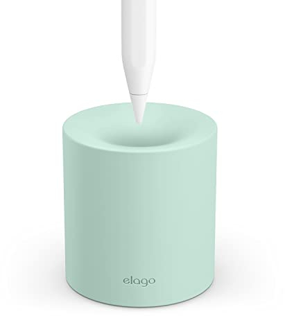 elago Supporto Matita Compatibile con Apple Pencil Pro, Apple Pencil (1,2 Gen), Apple Pencil (USB-C) e Le Matite di Altri Tablet con/Senza Custodia o Impugnatura (Verde Menta)