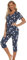 Misscoo Ensemble de pyjama sans manches pour femme - Pantacourt en coton pour le printemps et l'été (motif nuit étoilée), # 12, XX-Large