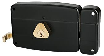 Serrure monopoint en applique ERCY 5 goupilles 5G horizontal tirage droite cylindre de 45mm - HERACLES - C5-501212-1