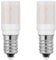Noobibaba Salt Lamp Bulb, E14 15W Bulb Salt Lamp Fridge Bulb 15W Screw Replacement, 2W E14 LED 230V 2700K Warm White Light Bulb for Salt Lamp Sewing Machine Fridge Bulb 2-Count Non-Dimmable