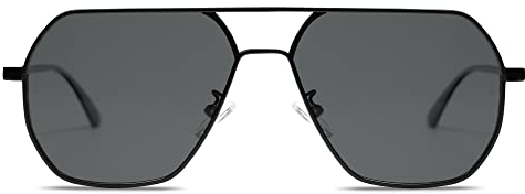 SOJOS Sonnenbrille Herren Polarisiert,Klassisch Sonnenbrillen mit Metallrahmen UV400 für Fahren Angeln Reisen SJ1211