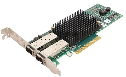 8 Gbit/s SFP PCIE HBA Netzwerkkarte, AJ763 63003 Glasfaser Adapterkarte, Bidirektionale Dual Port Kommunikations Glasfaser Adapterkarte für Datenübertragung