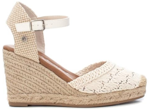 XTI Sandali 142335 Bianco - Altezza Zeppa 8 cm