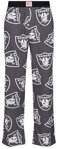 Recovered Las Vegas Raiders NFL Outline Logo AOP Dunkelgrau Loungepants - S