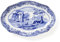 Spode Blue Italian Fluted Oval Dish 23 cm