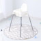 Treer Hochstuhl Bodenmatte Baby Runde Moderne Graue Hochstuhl Unterlage Bodenschutzmatte für Unter Hochstuhl, Spritzmatte Wasserdicht Rutschfest Krabbelmatte Baby Spielmatte (Stern)