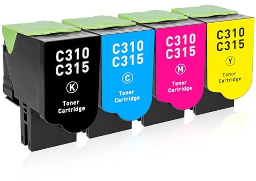 BAISINE C310 C315 Tonerkartusche Kompatibel für Xerox C310 Toner, für Xerox C315 Toner C310dni C310dnim C315dni C315dnim (4er-Pack, Black Cyan Yellow Magenta)