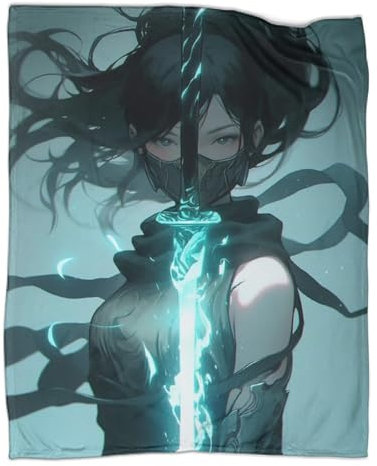 YTPONBCSTUG Anime Decke, Superweich, 3D-Zeichentrickfilm-Flanell-Überwurf, Decke Für Sofa, Alle Jahreszeiten, Komfort-Bettwäsche, 80x90inch(200x230cm)