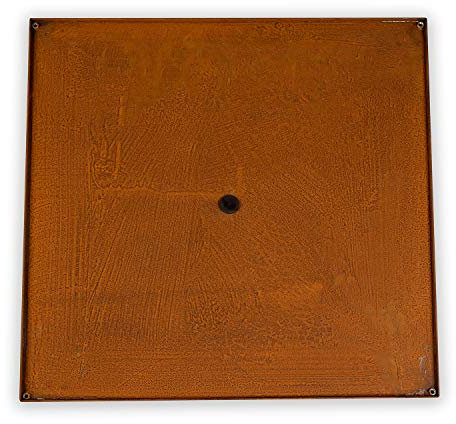 Köhko® Placa de suelo de diseño para marco de plantas de acero corten como kit de construcción Quadre, 100 x 100 cm